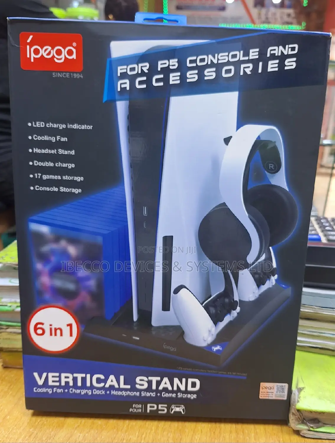 Ipega 6 in 1 Vertical Stand for Ps5