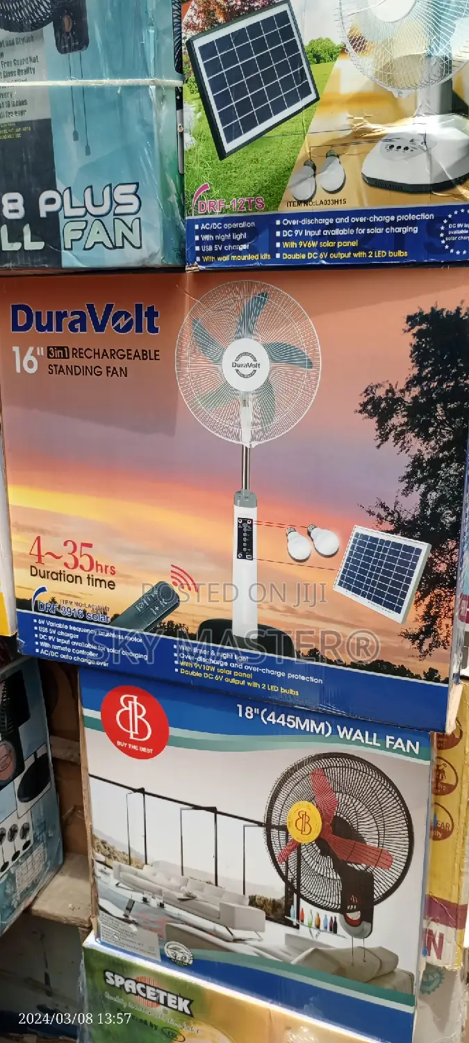 16 Inches Rechargeable Standing Fan