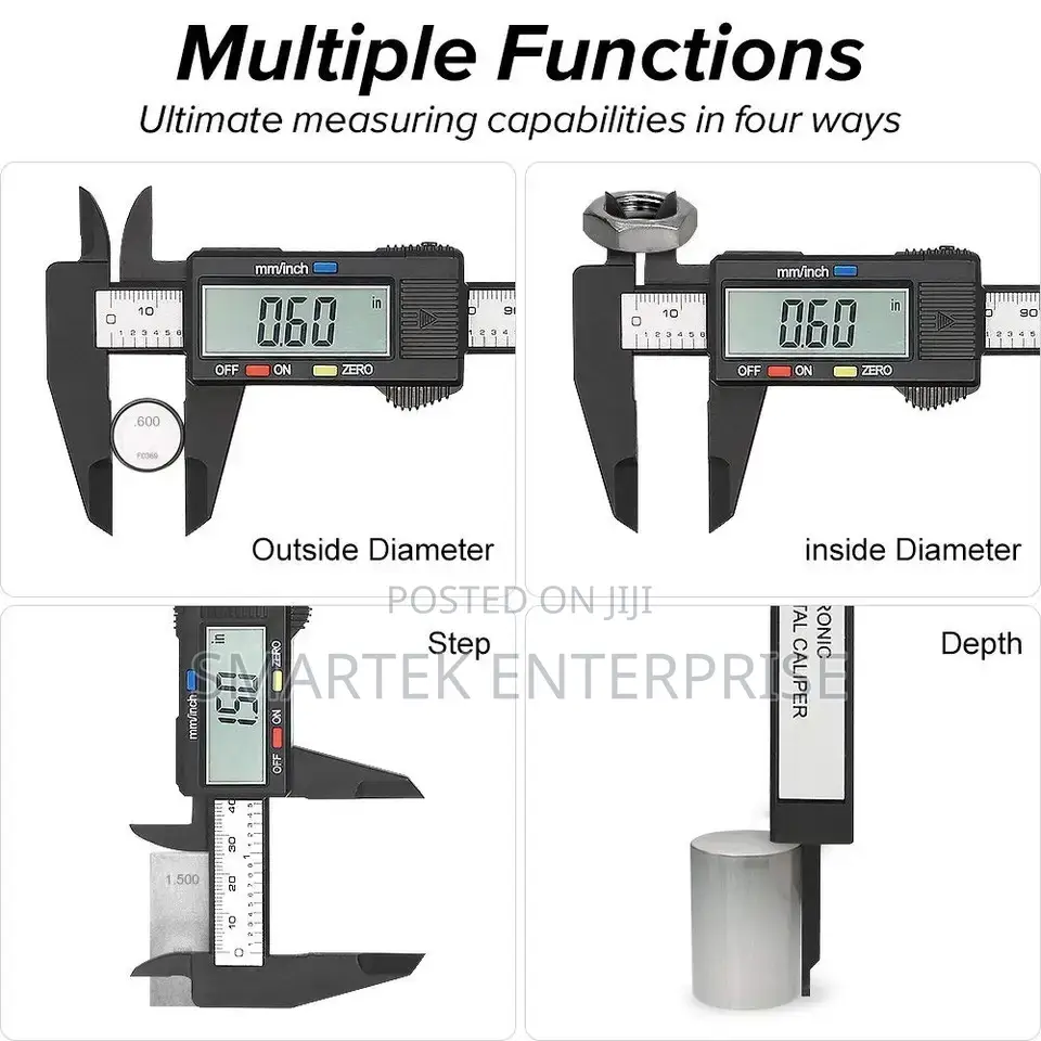 150mm 100mm Electronic Digital Caliper Carbon Fiber Dia