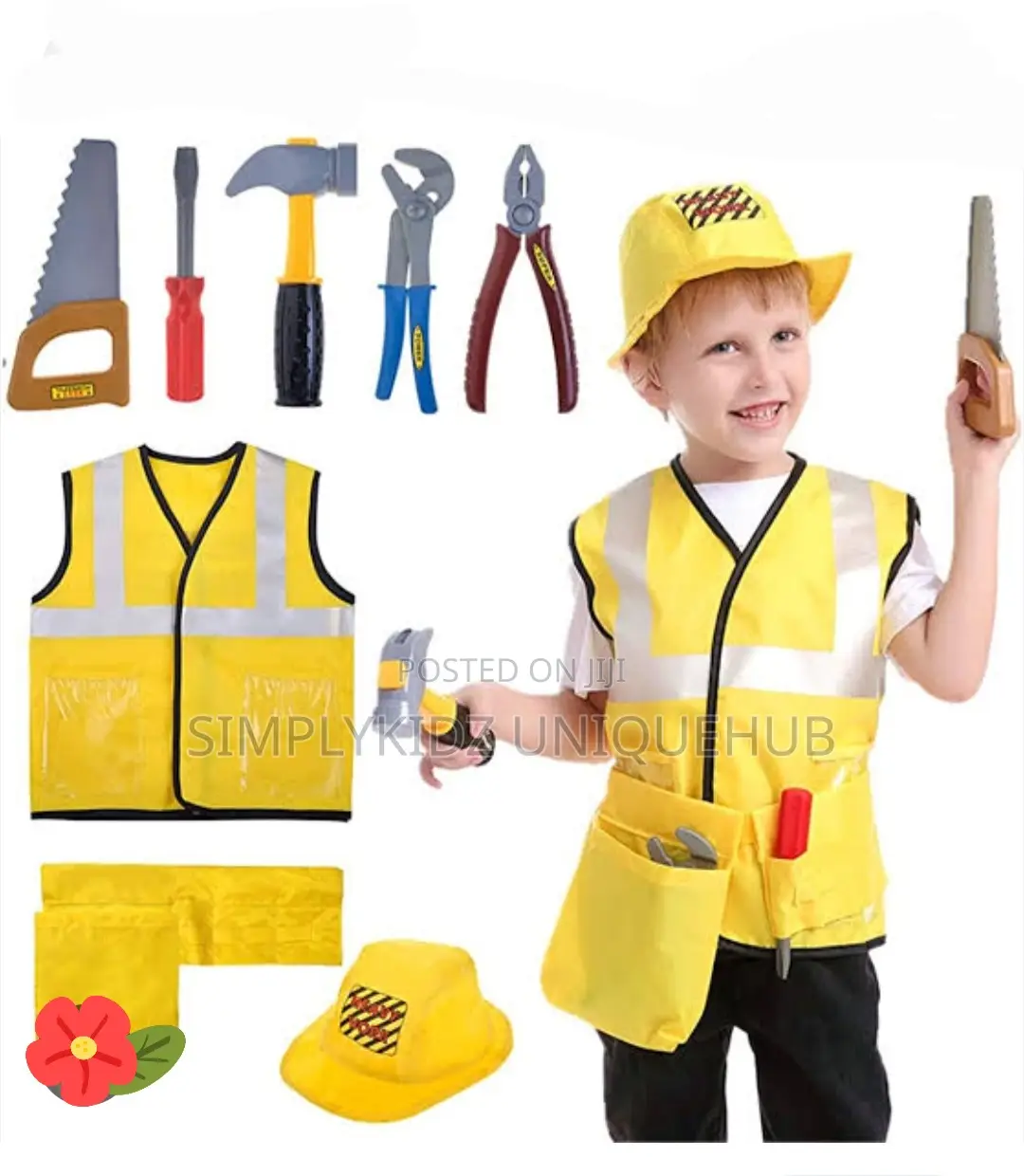 Kids Construction Engineer Costume