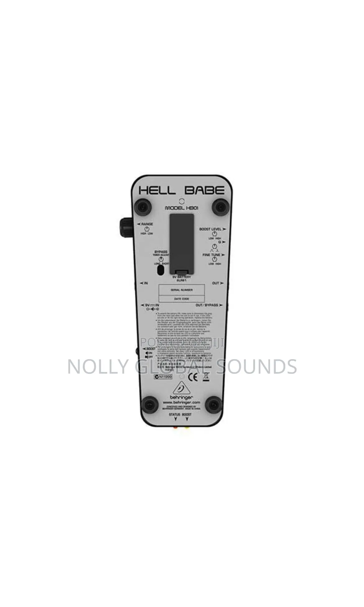 Behringer HB01 Guitar Hell Babe Guitar Effect Pedal