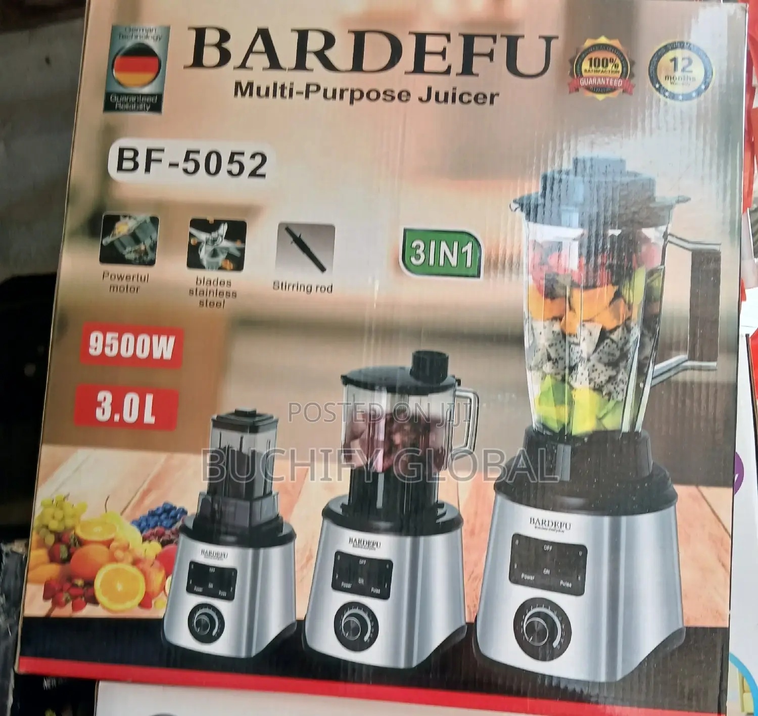Bardefu Multipurpose Blender/Juicer 8500w