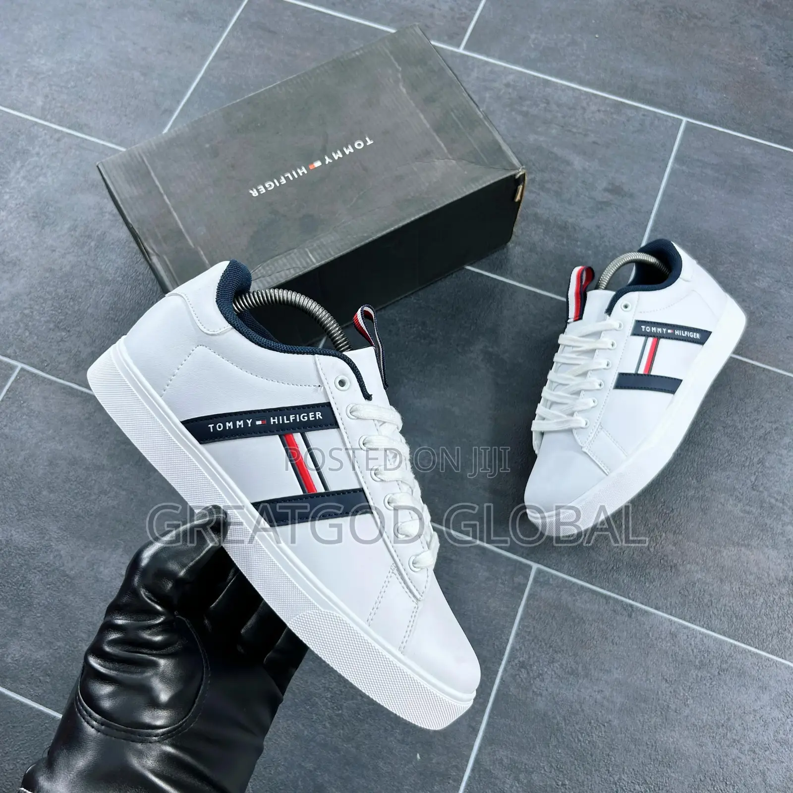 New Tommy Hilfiger Lace Up Vulc Snks”•*