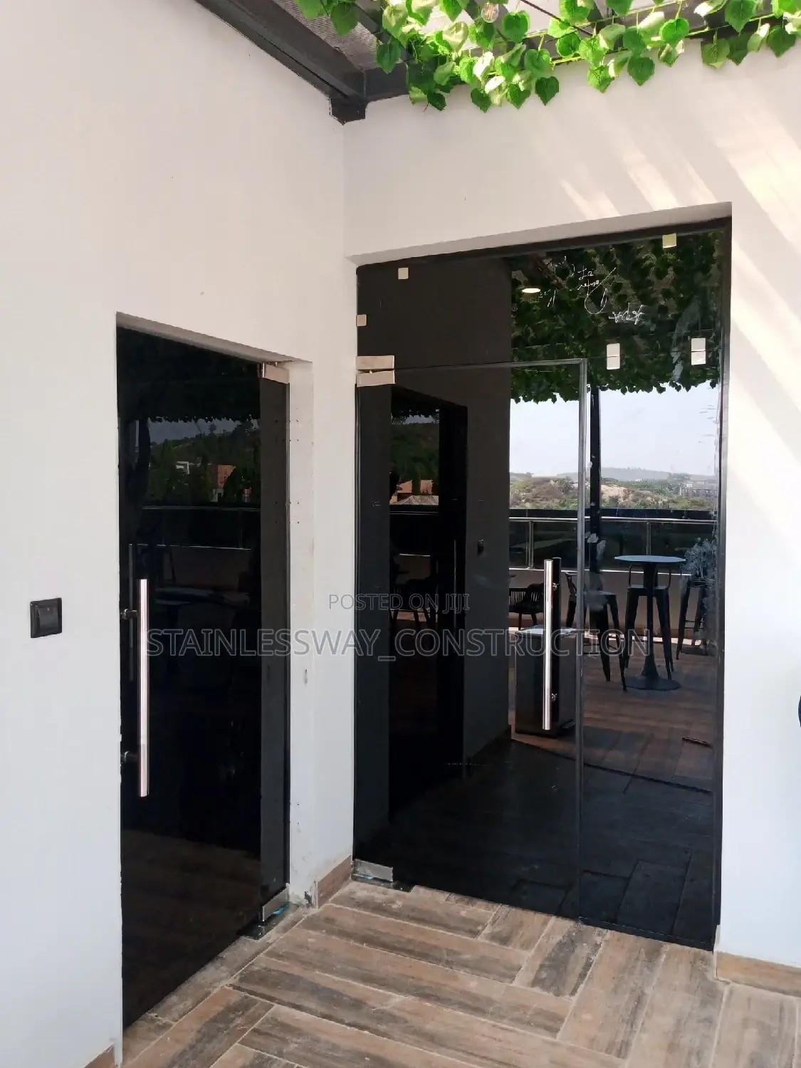 Aeroglide Glass Swing Entrances