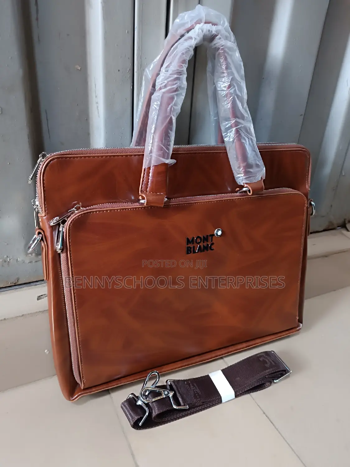 Smont Blanc Leather Office, Laptop, Confere and Business Bag