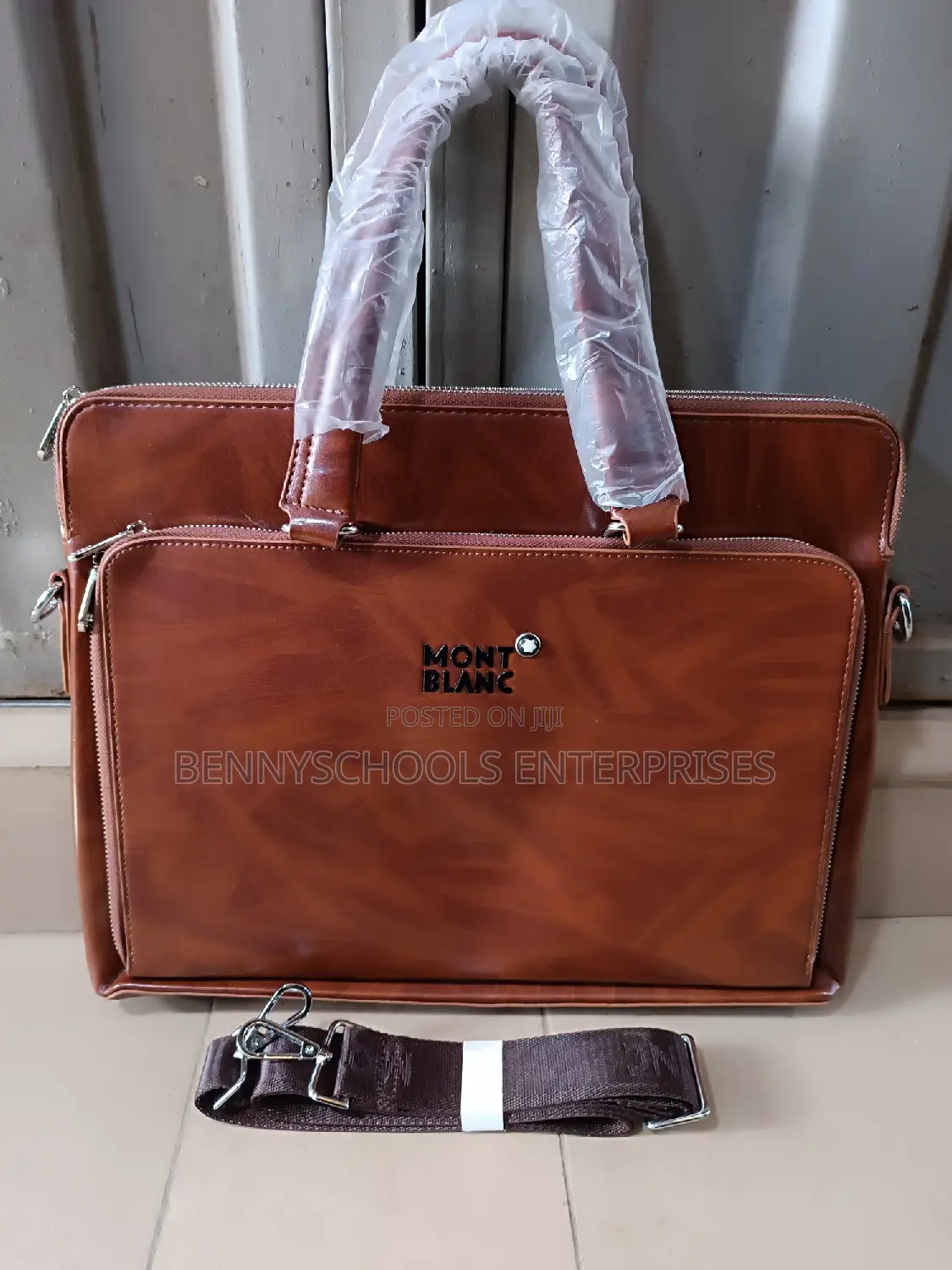 Smont Blanc Leather Office, Laptop, Confere and Business Bag