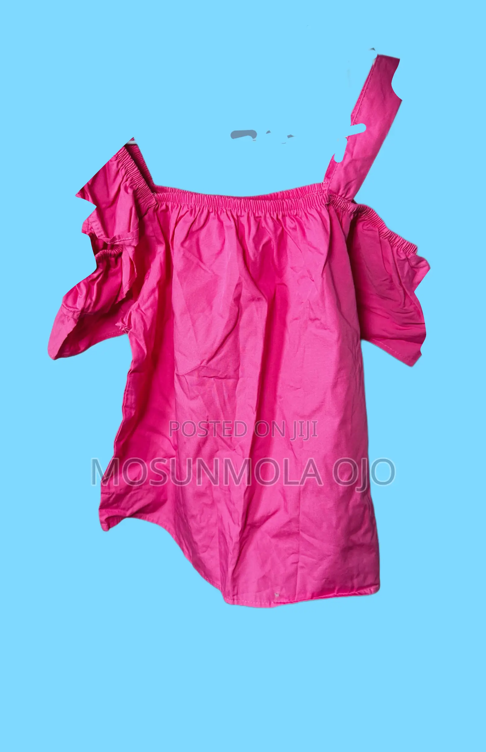 Girl Short Sleeve Blouse With Straps