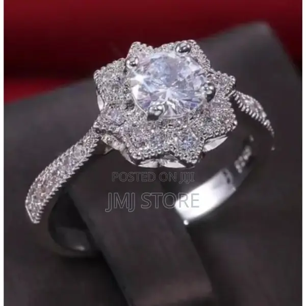 925 Cubic Zirconia Silver Engagement Ring