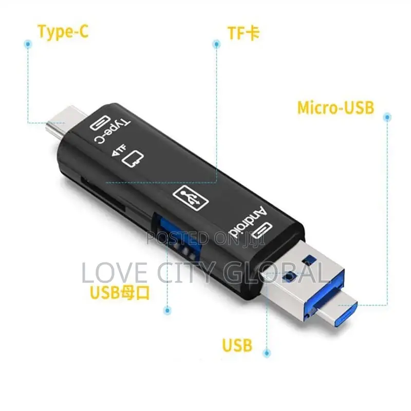 Smart OTG Card Reader 5-in-1usb 3.0,USB C TF Card and USB2.0