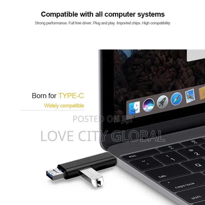 Smart OTG Card Reader 5-in-1usb 3.0,USB C TF Card and USB2.0