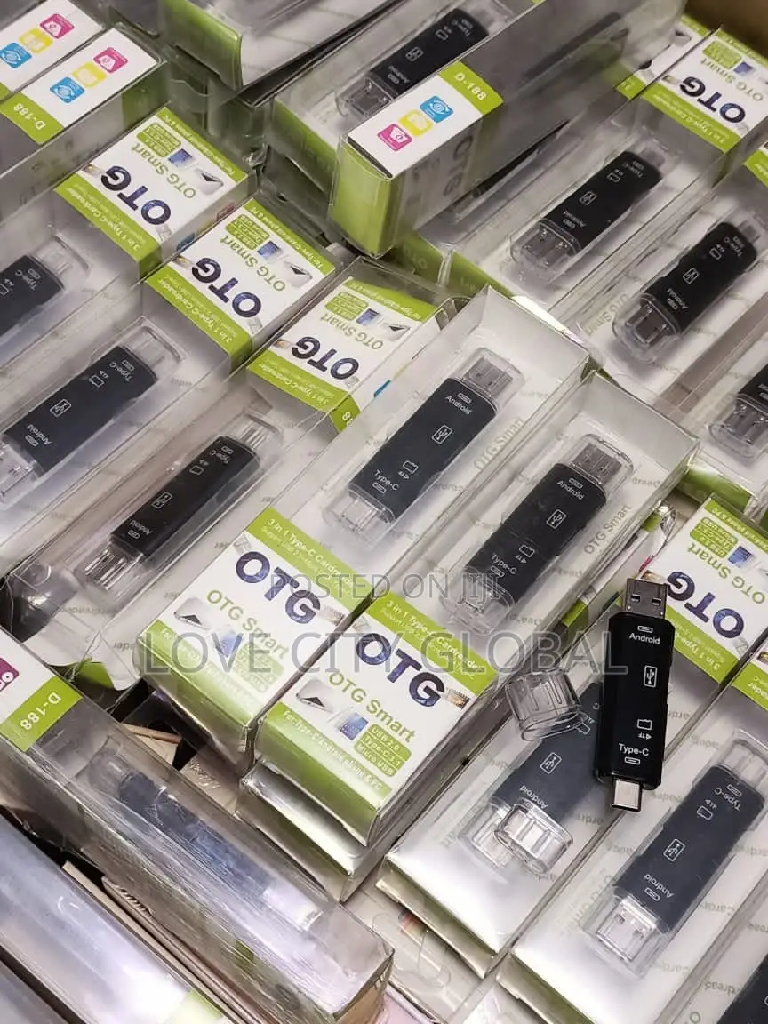 OTG Card Reader Flashdrive Adapter 5in 1 USB 2.0 Type C, Usb