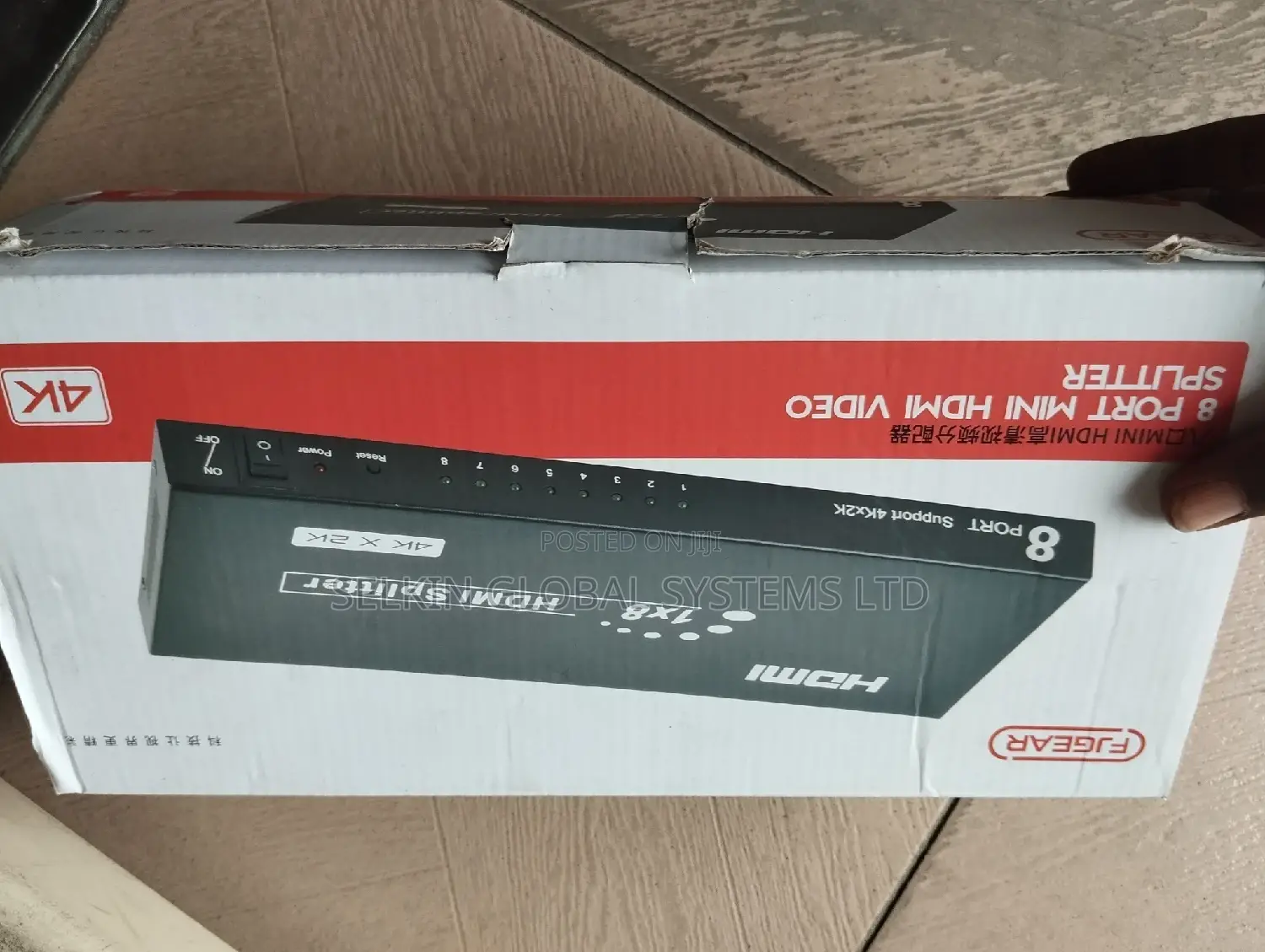 FJGEAR 8 Ports HDMI Splitter HD Audio and Video Splitter