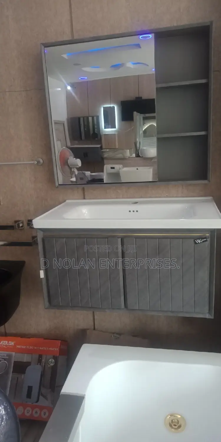 Gray Master Cabinet Basin