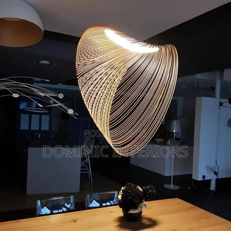 Wood Art Shade Lamp