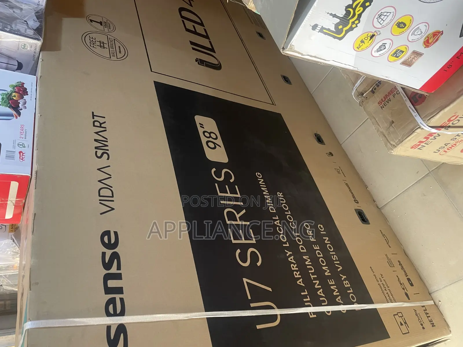 Hisense 98 Inches Qled HDR Smart, Youtube,Netflix TV