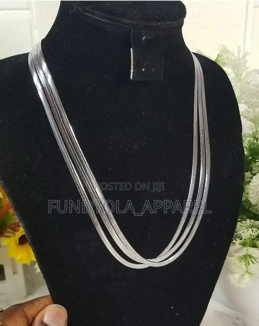 Spiral Flat Steel Silver Short Chain