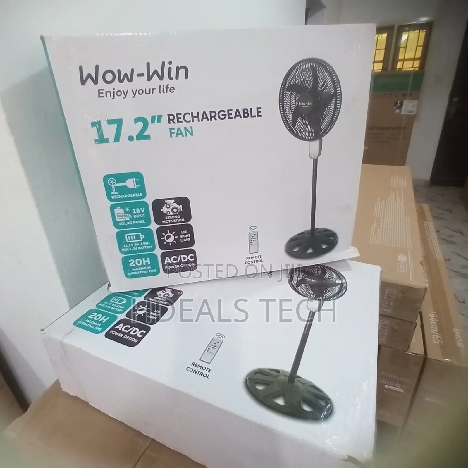Quality Wow-Win 17.2 Rechargeable Fan