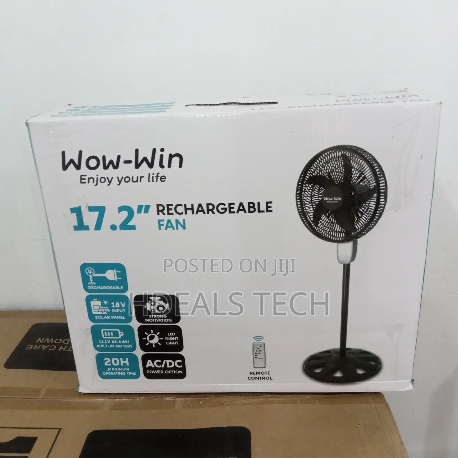 Quality Wow-Win 17.2 Rechargeable Fan