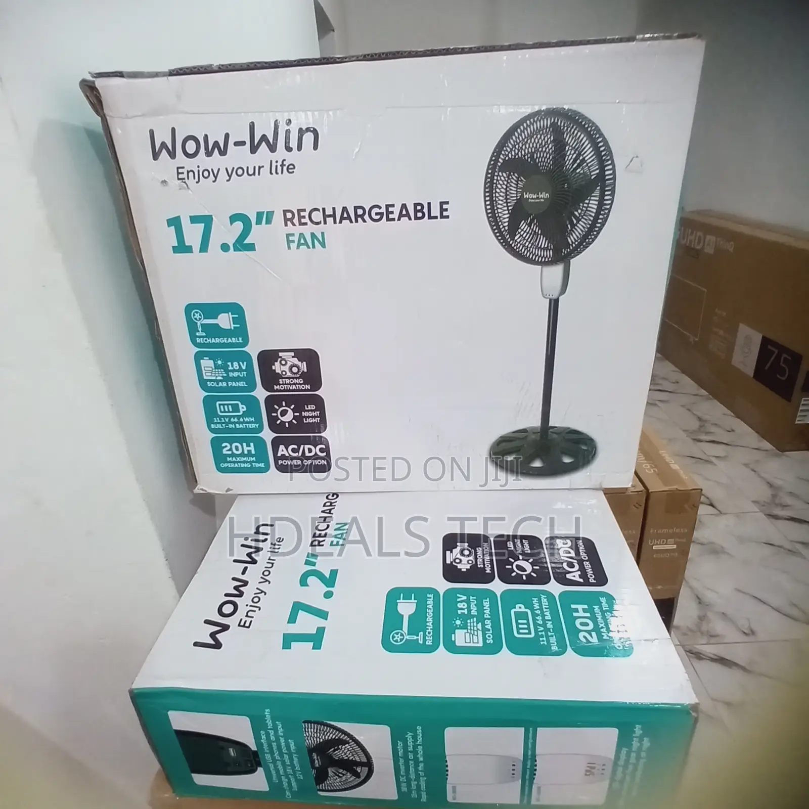 User-Delight Wow-Win 17.2 Rechargeable Fan