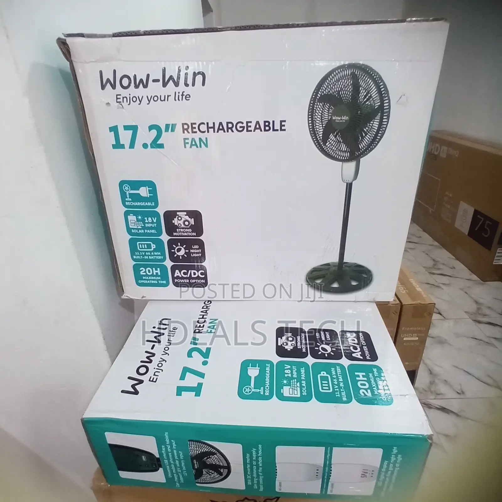 Cost-Friendly Wow-Win 17.2 Rechargeable Fan
