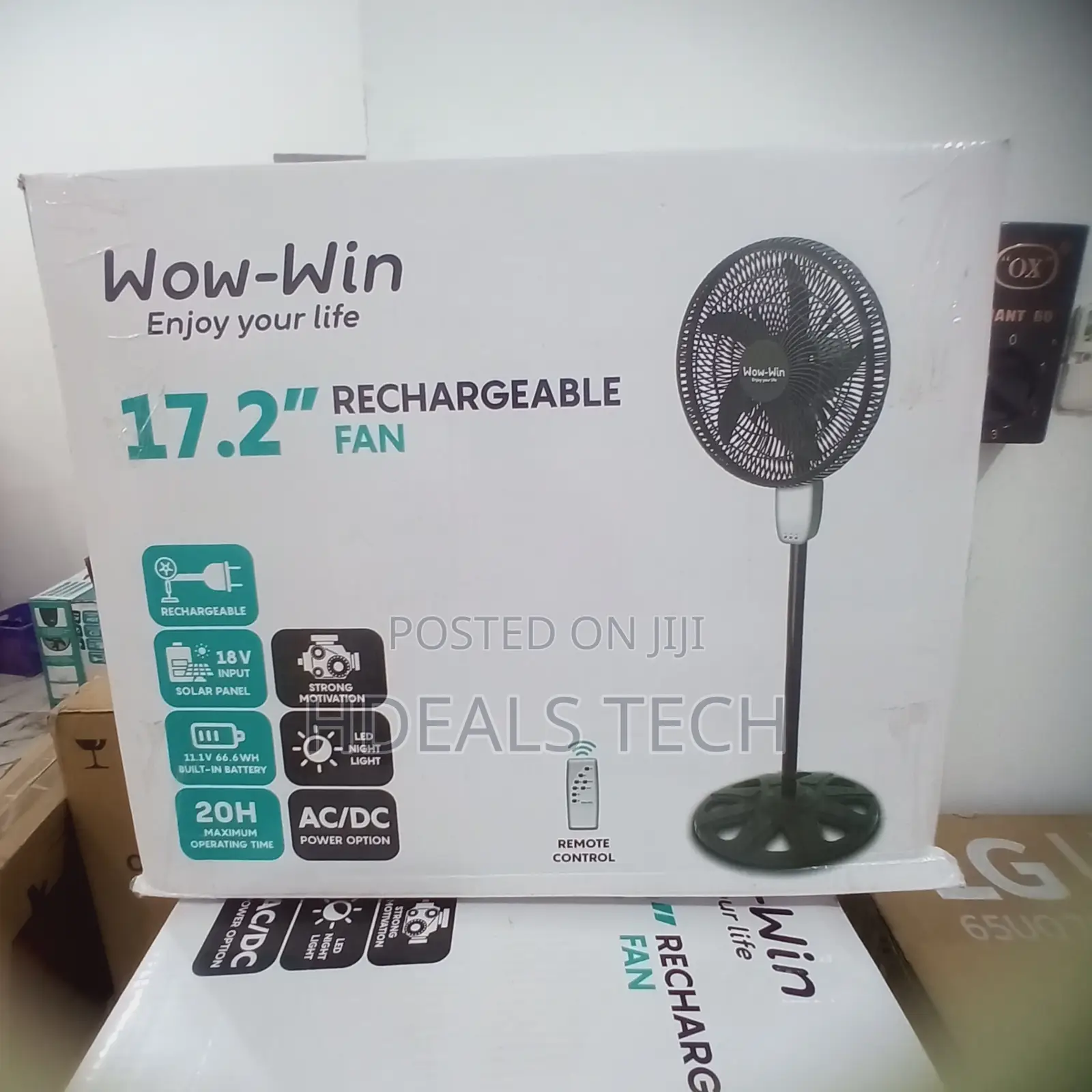 Cost-Friendly Wow-Win 17.2 Rechargeable Fan