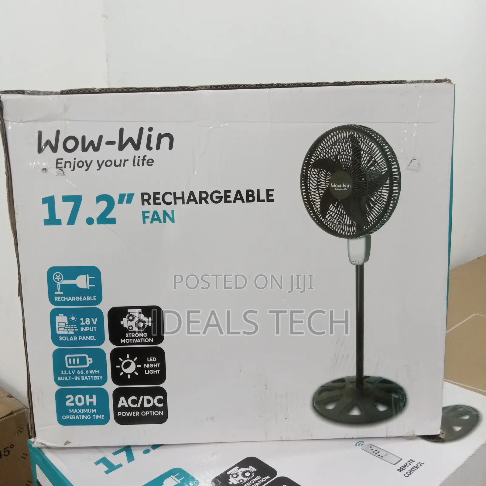 Cost-Efficient Wow-Win 17.2 Rechargeable Fan