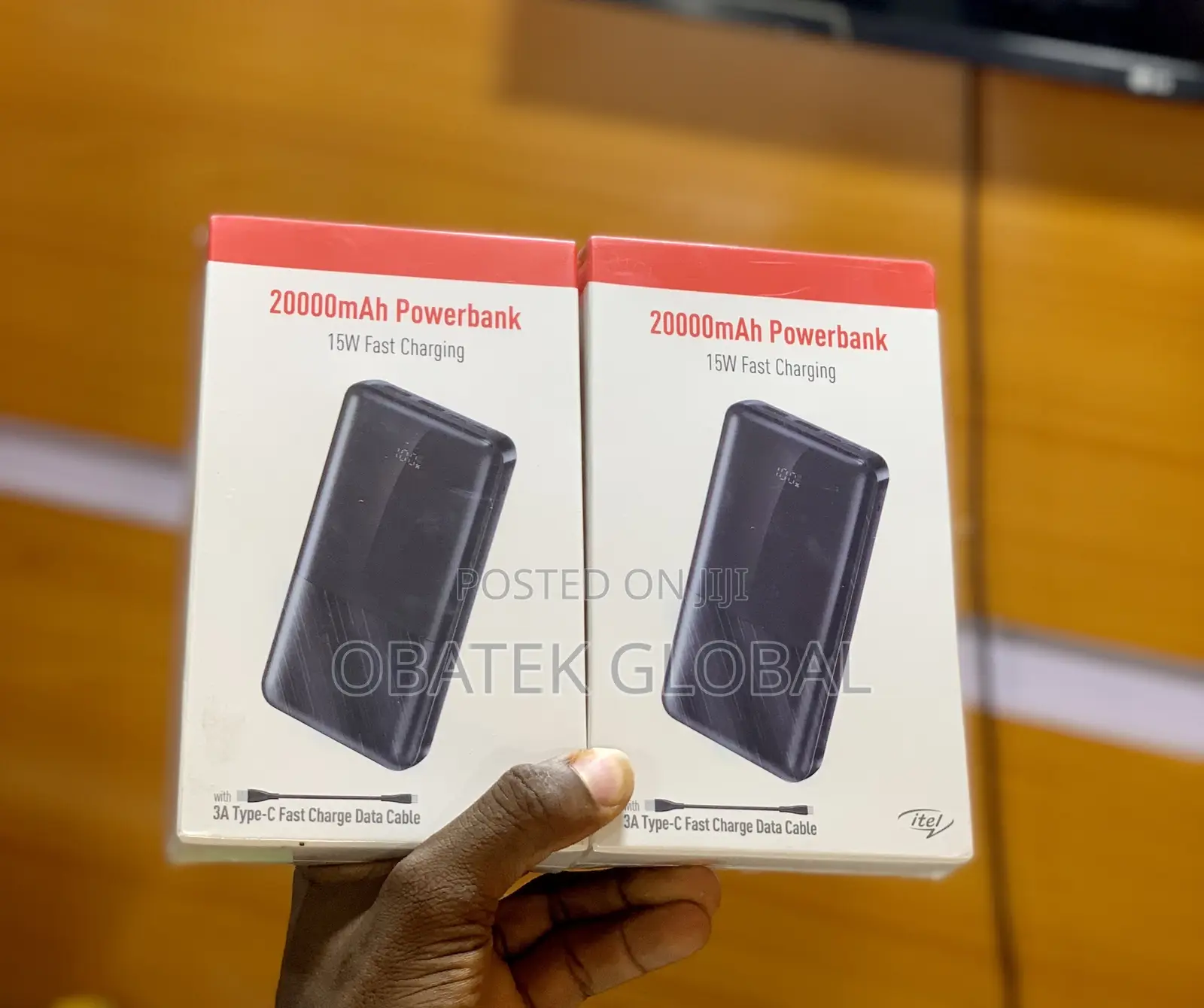 Itel 20,000mah Power Bank With 15W Fast Charging