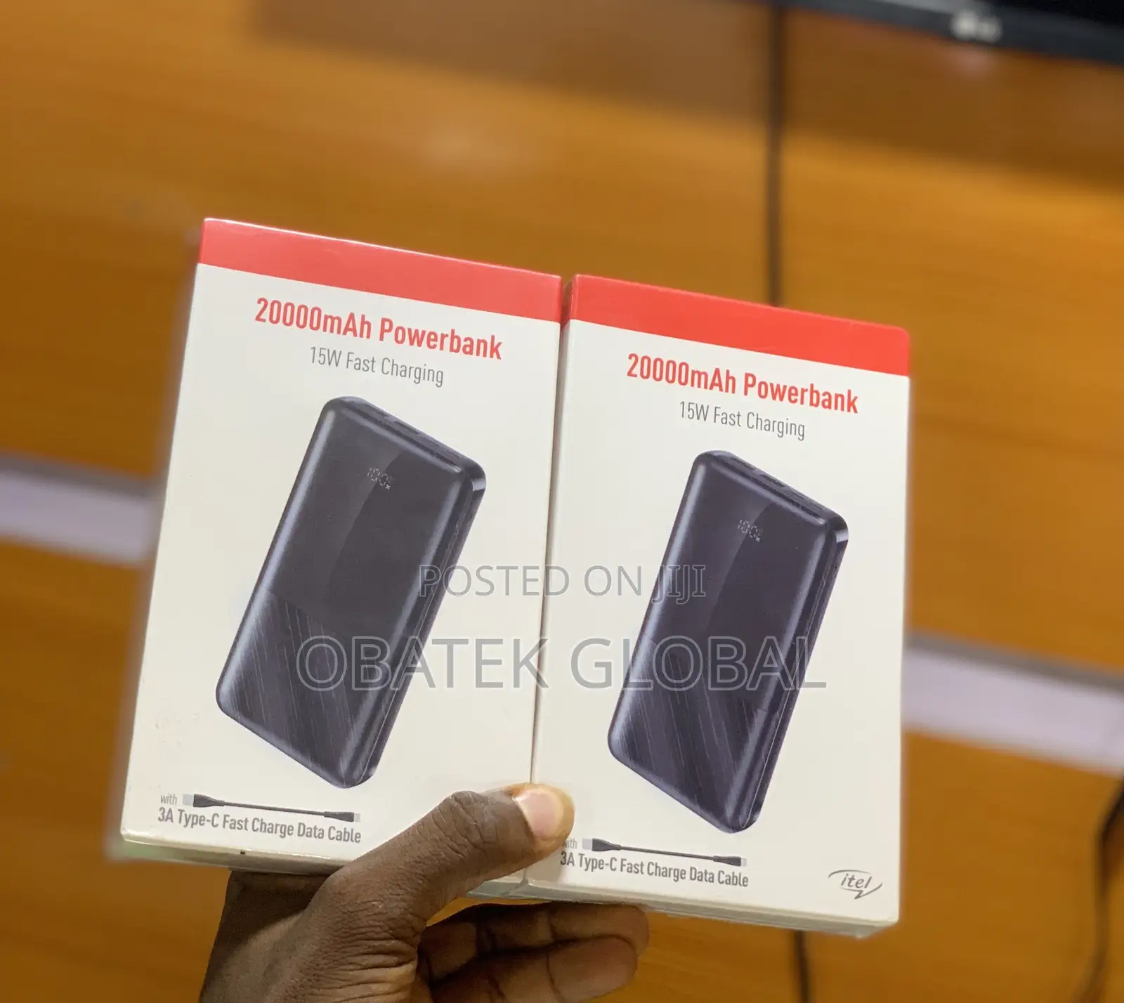 Itel 20,000mah Power Bank With 15W Fast Charging