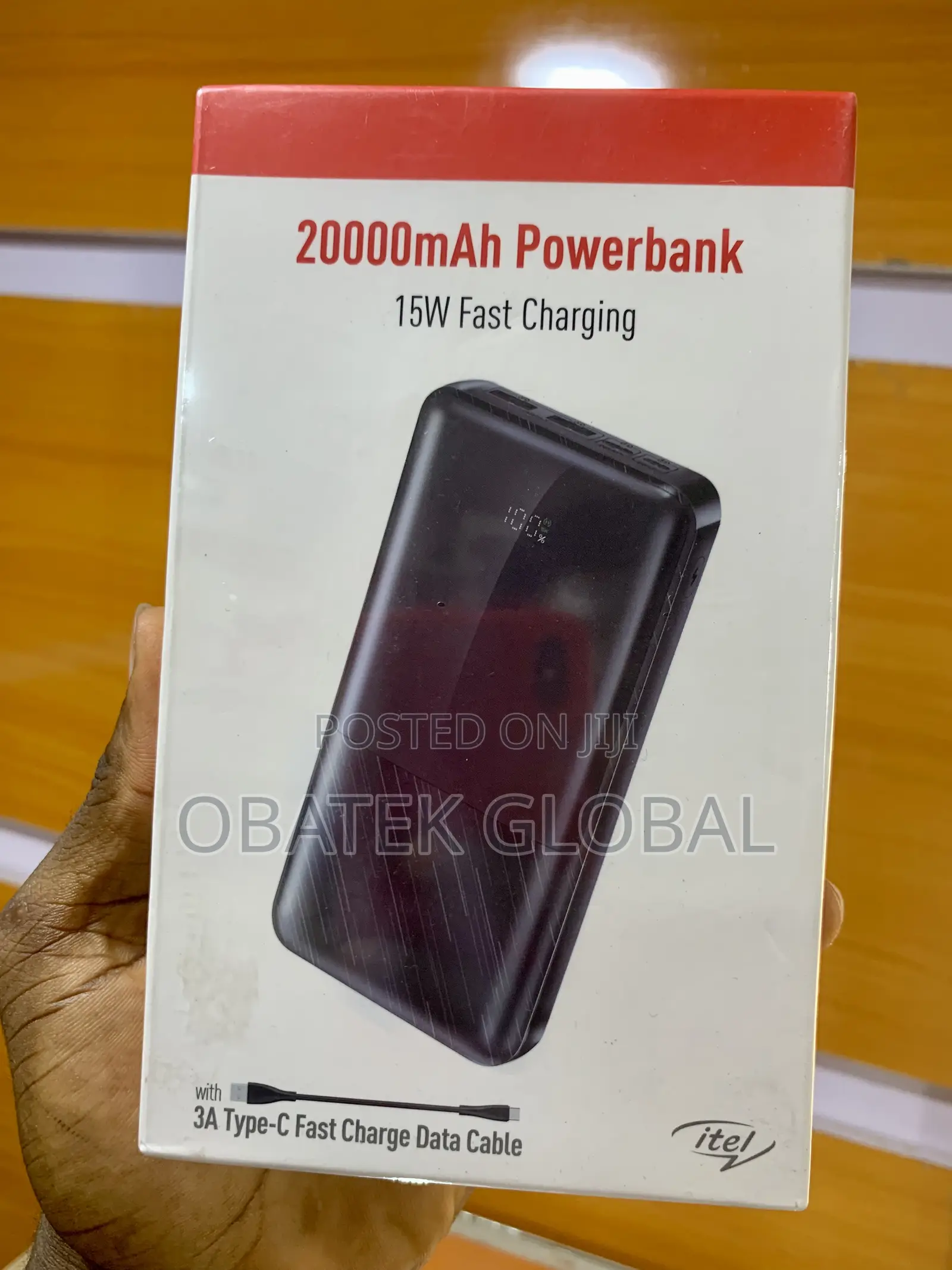 Itel 20,000mah Power Bank With 15W Fast Charging