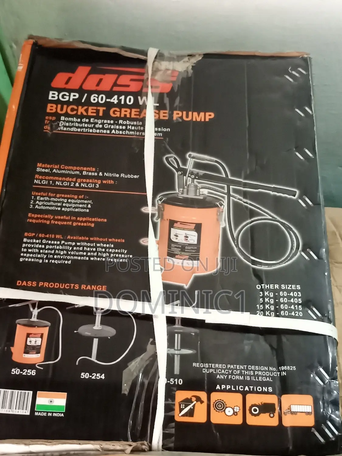 Dass Grease Pump Bucket 20kg Original