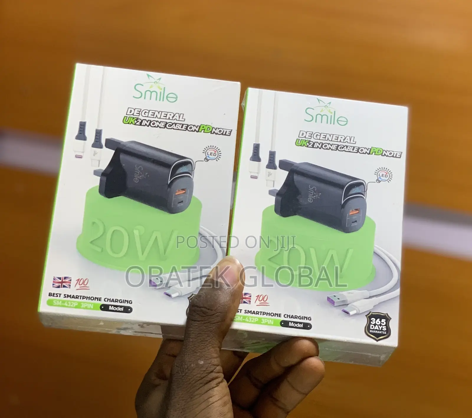 Smile PD 20watts Fast Charger With Led Light (DE GENERAL)