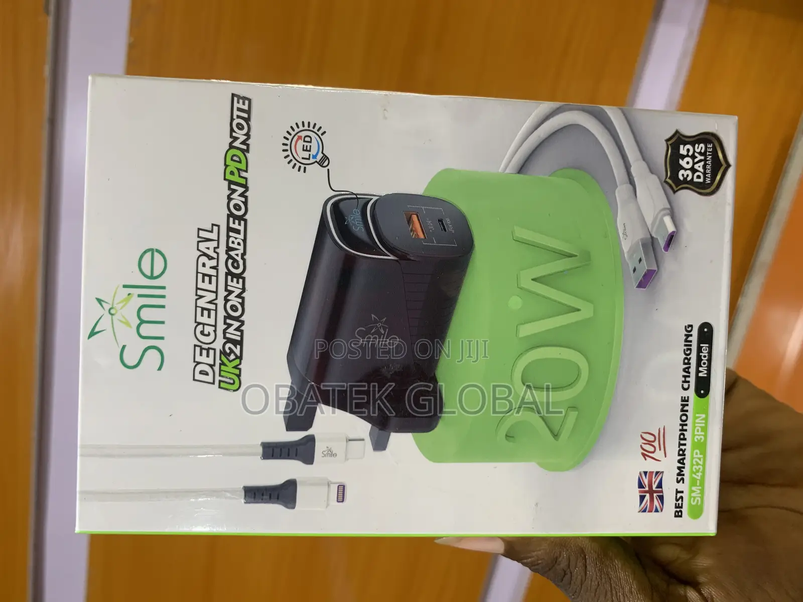 Smile PD 20watts Fast Charger With Led Light (DE GENERAL)