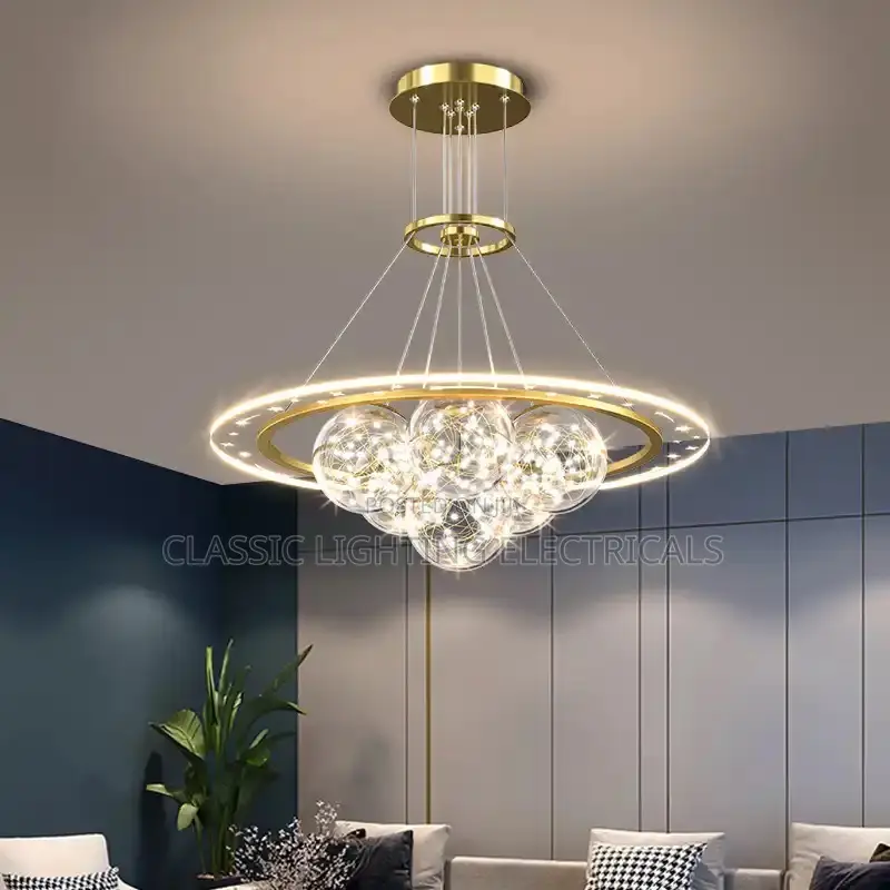 Living Room Pendant Lamp Nordic Creative Bubble Glass Led