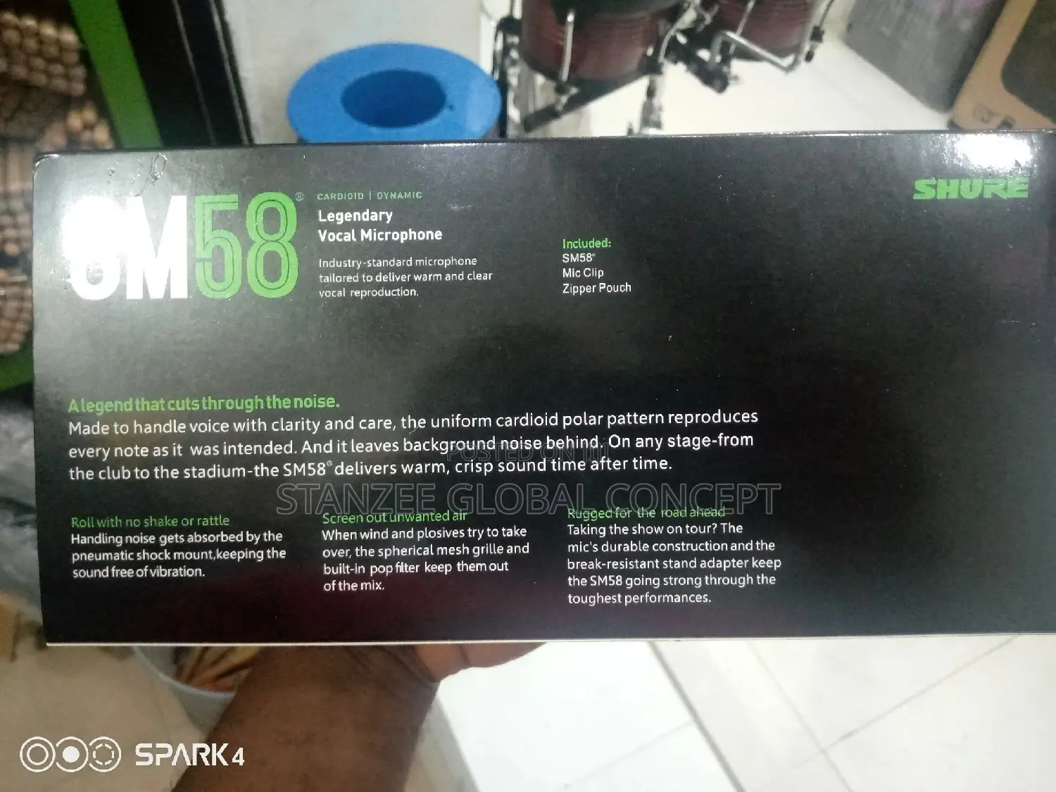 Shure Sm58 Legendary Vocal Microphone
