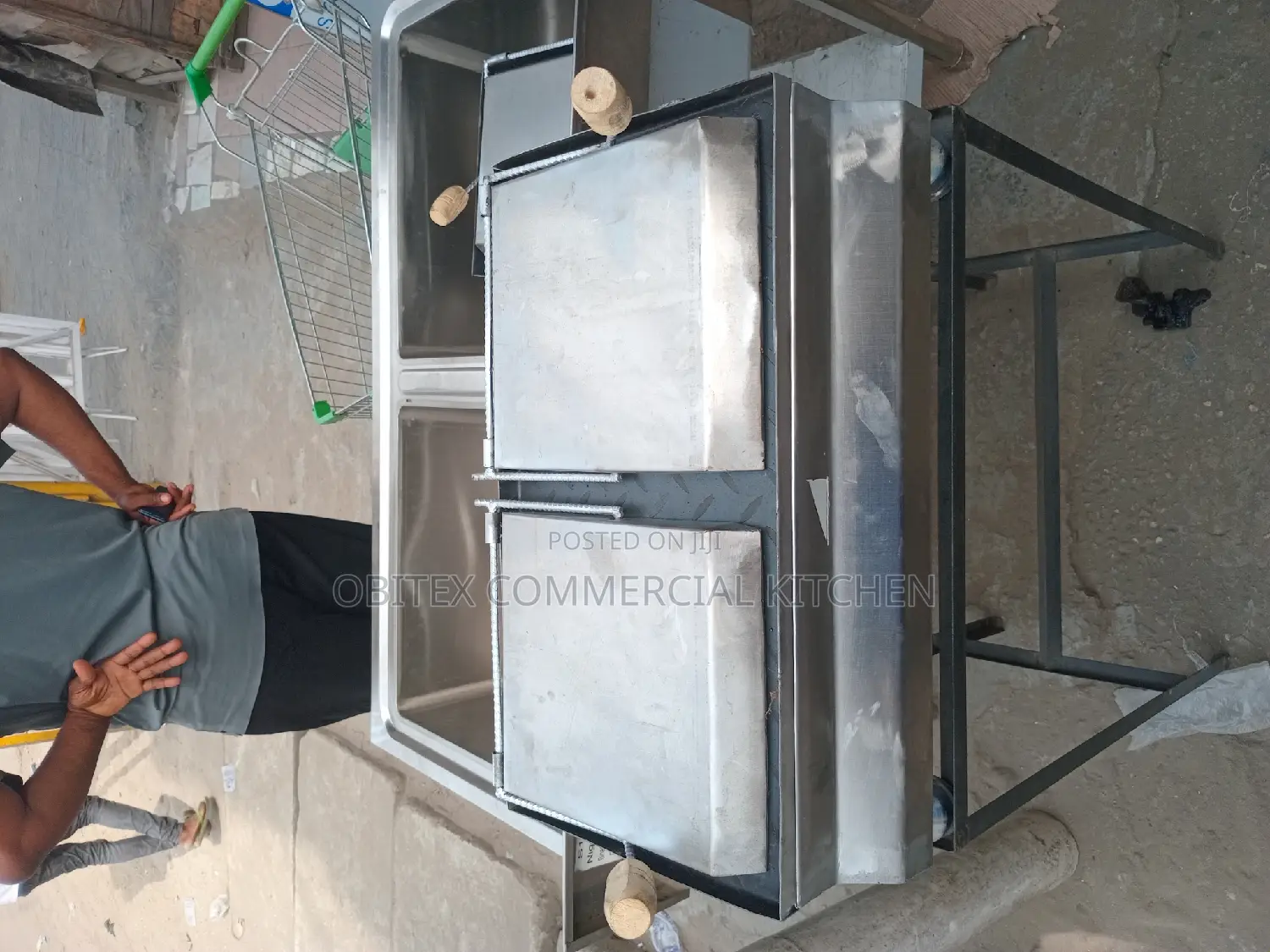 Well Finished Locally Made Gas Double Shawarmer Toaster Gril