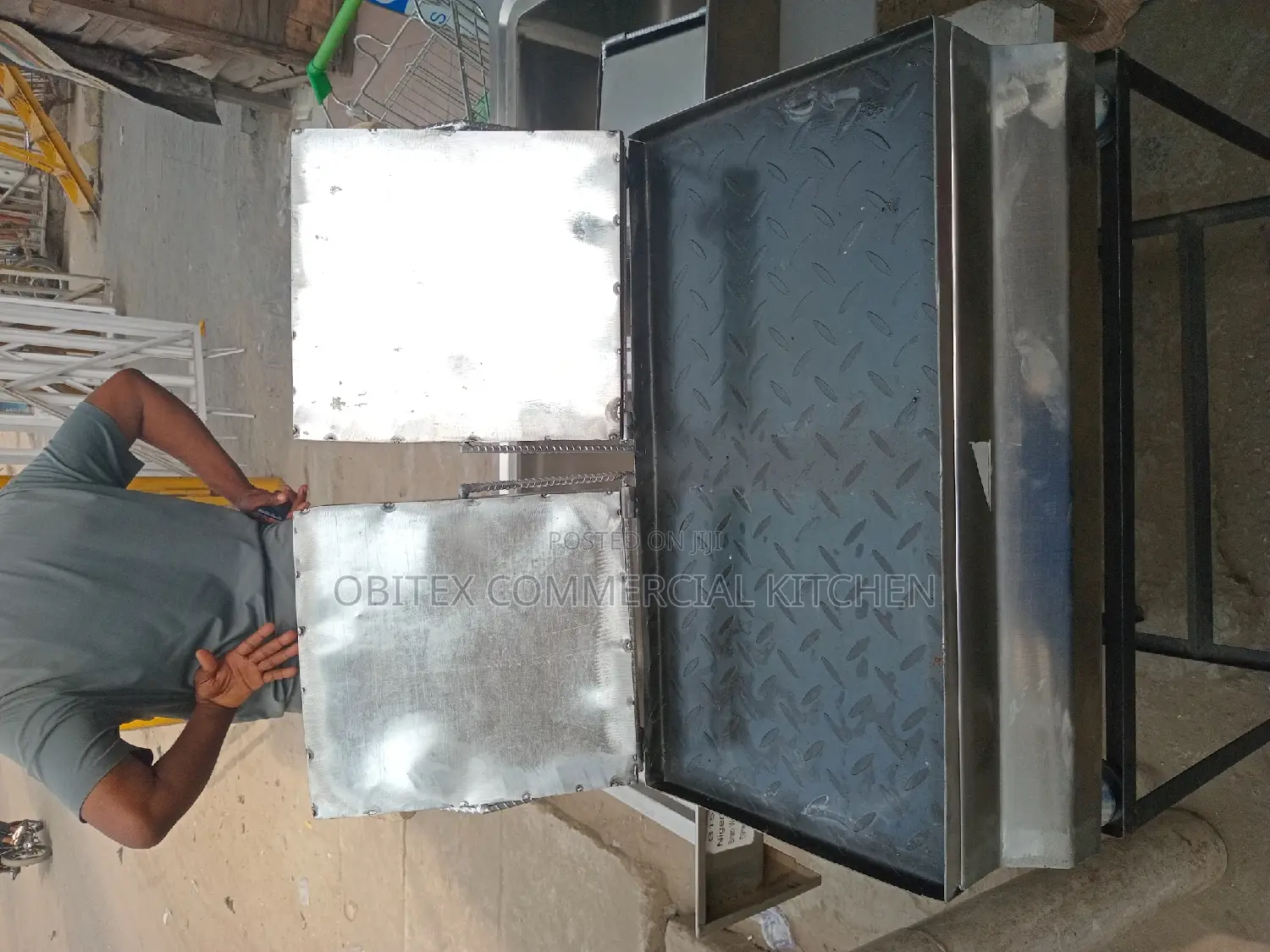 Well Finished Locally Made Gas Double Shawarmer Toaster Gril
