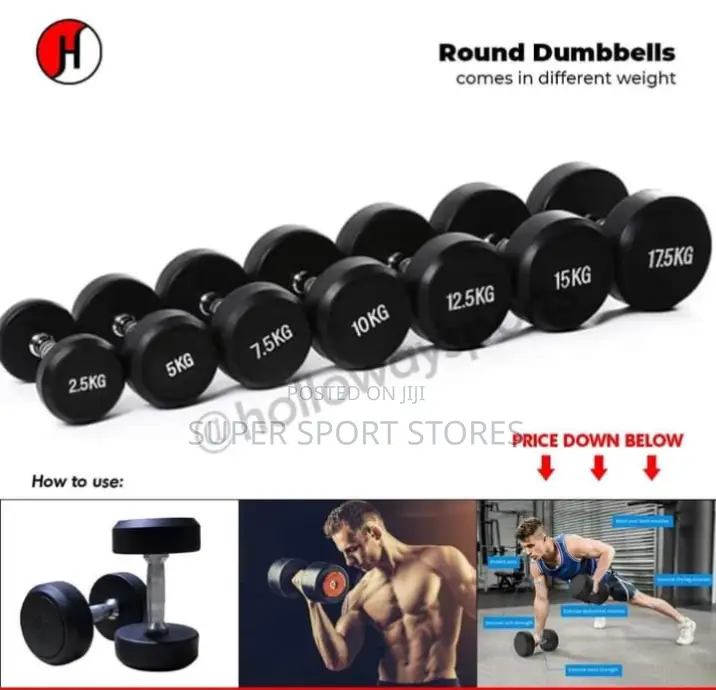 7.5kg Round Dumbbells