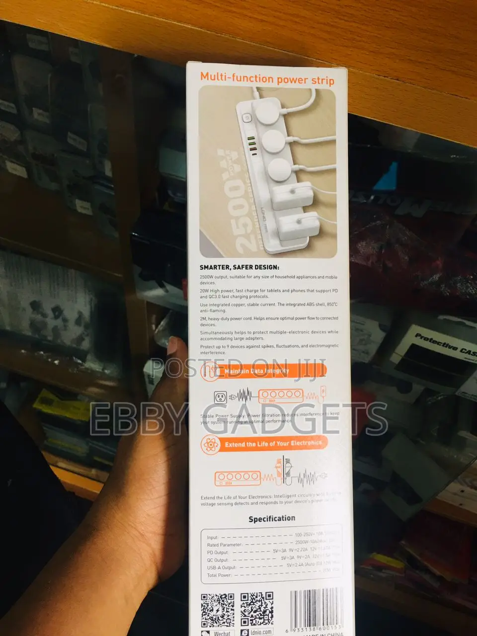 LDNIO Extension Cord LDNIO SC5415 5 Way Outlet Power Strips