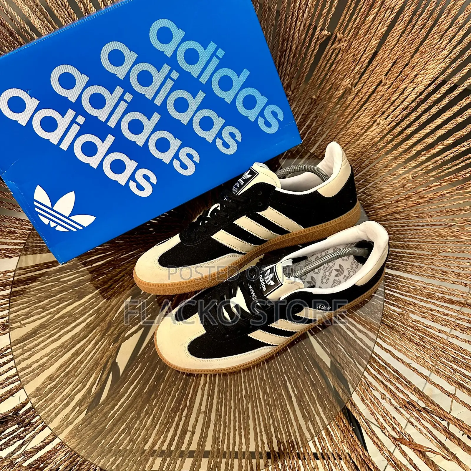 Original Adidas Samba Black Wonder White Sneakers