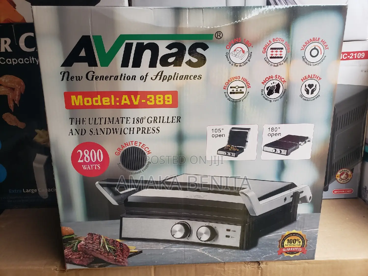 Avinas Griller And Sandwich Press