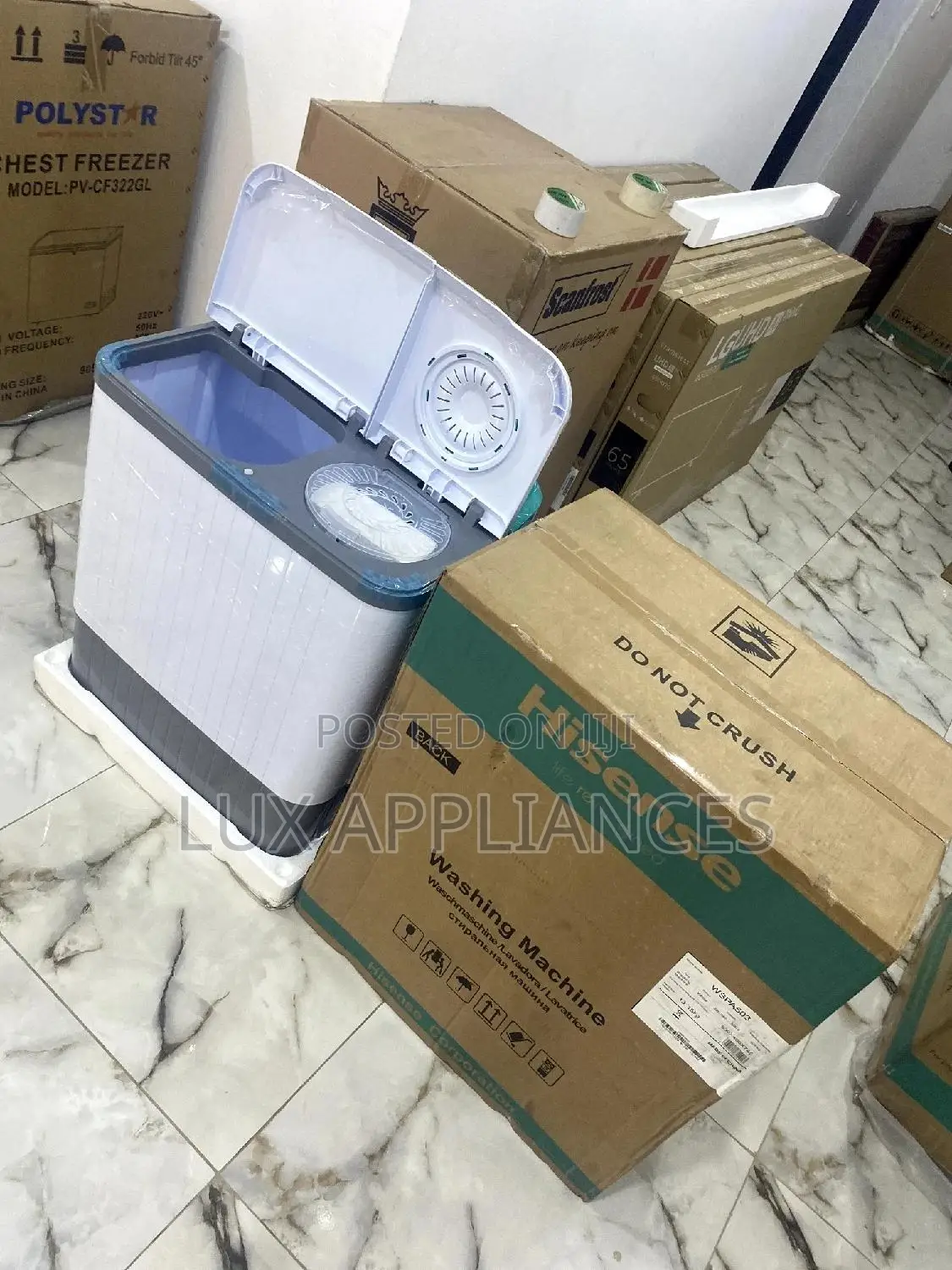 The Hisense WSPA 503 Twin Tub Semi-Automatic Washing Machine