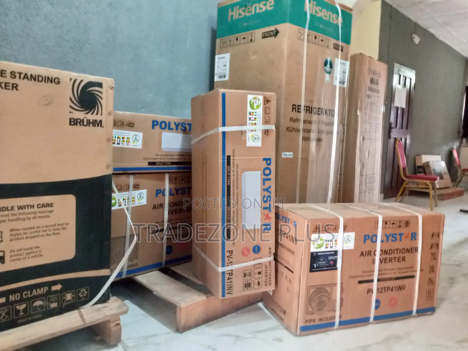 Original Polystar Inverter Split AC With Kits-Pv-12tp41inv
