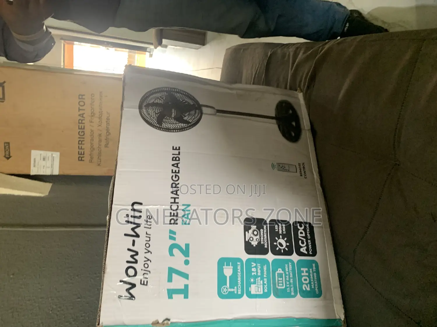 Fast Cooling 17.2 Rechargeable Standing Fan