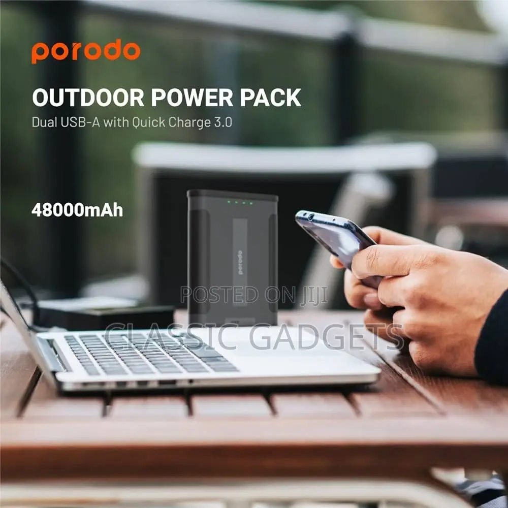 Porodo 48000mah Outdoor Power Pack With 60w Of