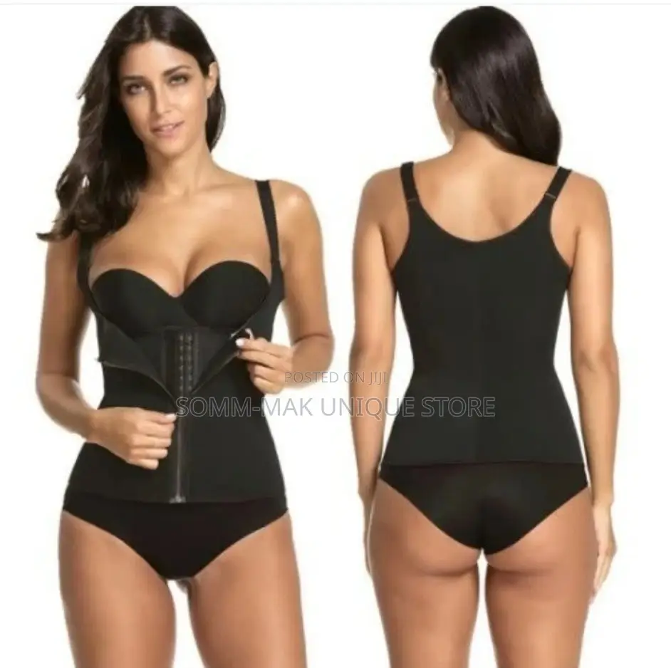 Body Shaper Vest With Double Zip Hook