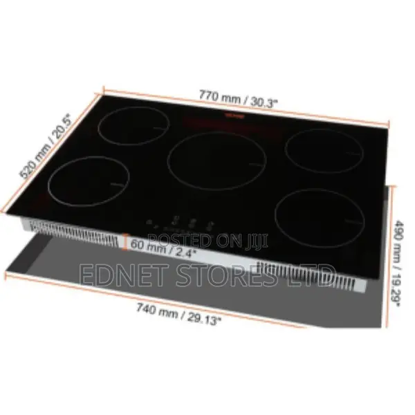 Gs 90cm 5 Burner Induction Cooker Tempered Glass Universal P