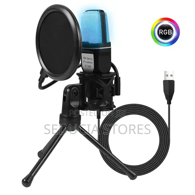 SF666R RGB Gaming Microphone for Podcast Recording Stream
