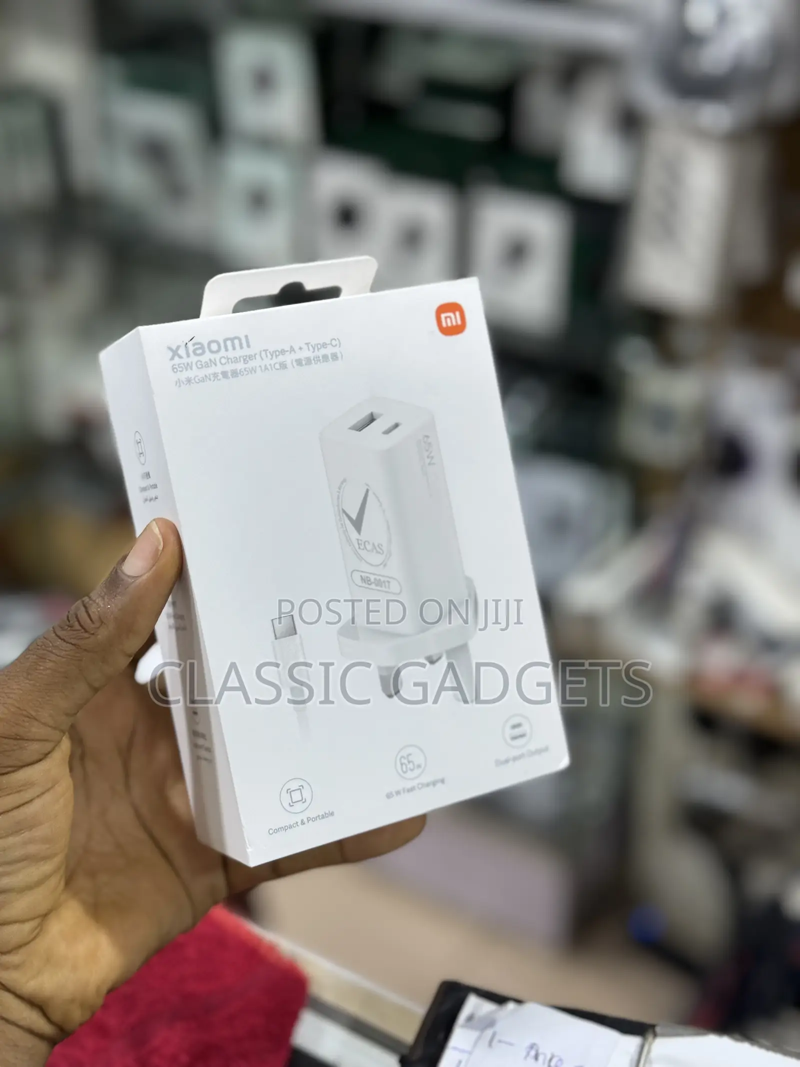 Xiaomi 65w Gan Charger With Dual Ports(Type-a + Type-c )