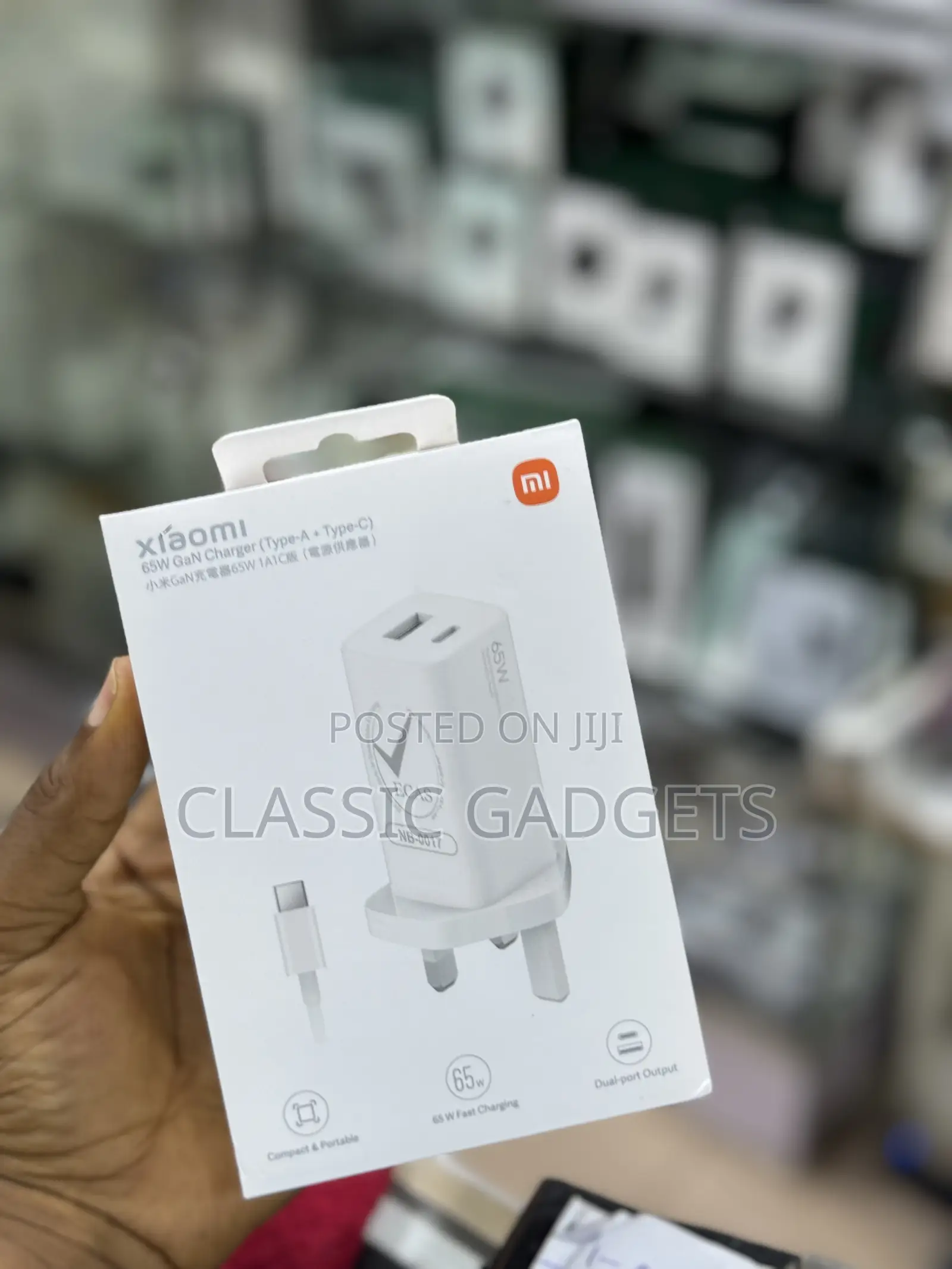 Xiaomi 65w Gan Charger With Dual Ports(Type-a + Type-c )