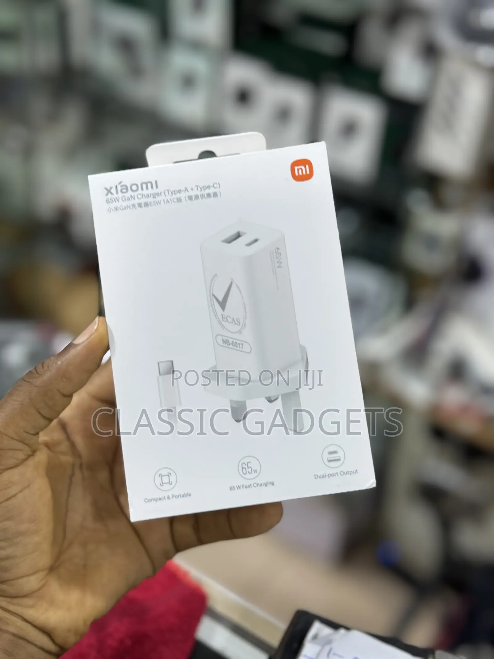 Xiaomi 65w Gan Charger With Dual Ports(Type-a + Type-c )